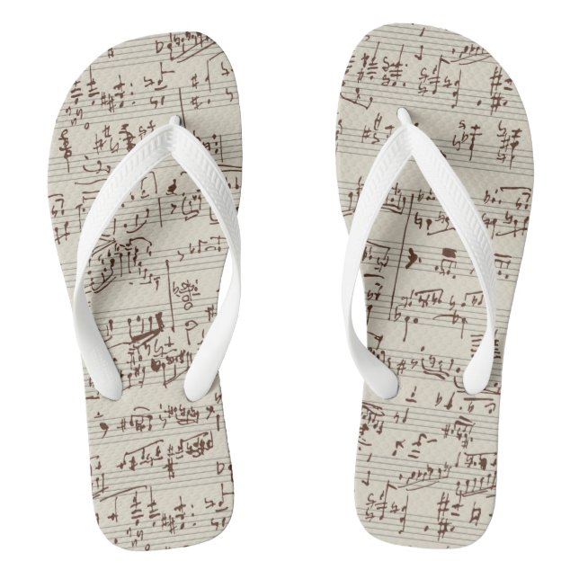 Music notes thongs (Footbed)