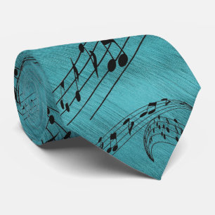MUSIC NOTES-TIE-BLUE TIE