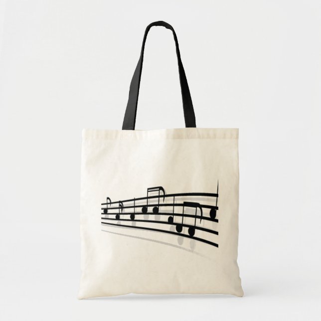 Music Notes Tote Bag (Front)