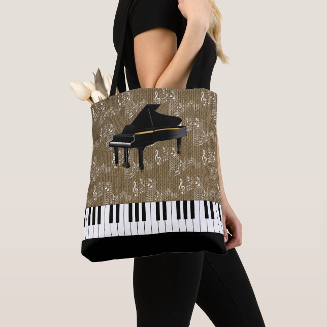 MUSIC NOTES TOTE BAG (Close Up)