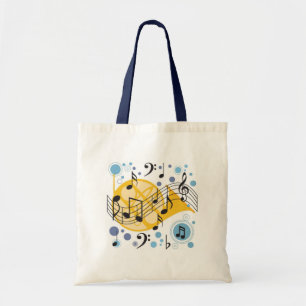 Music Notes Tote Bag