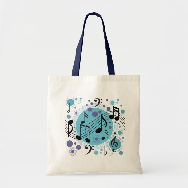 Music Notes Tote Bag (Front)