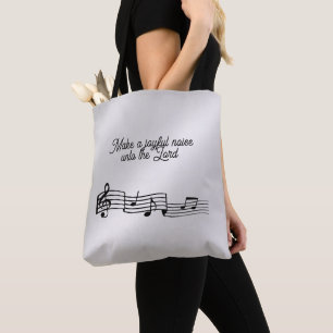 Music Notes Tote Bag