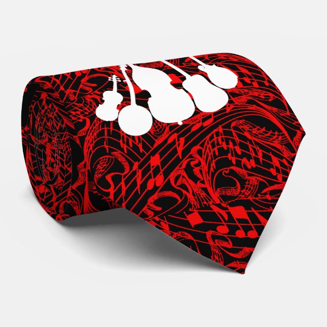 MUSIC NOTES WITH 5 PIECE BAND TIE (Rolled)