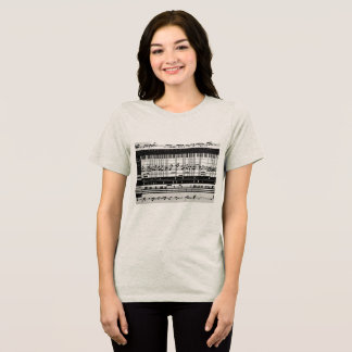 Music notes women's t-shirt Tri-Blend shirt