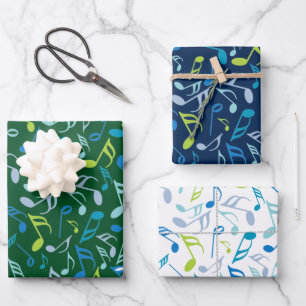 Music Notes Wrapping Paper Sheet