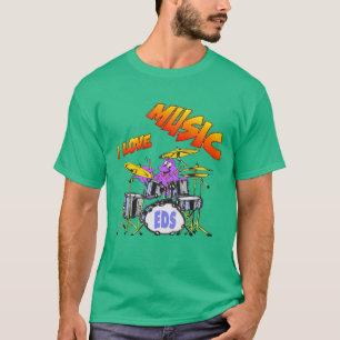 Music Octopus Man Dark T-shirt