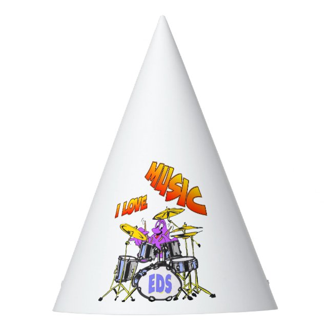 Music Octopus Party Hat (Front)