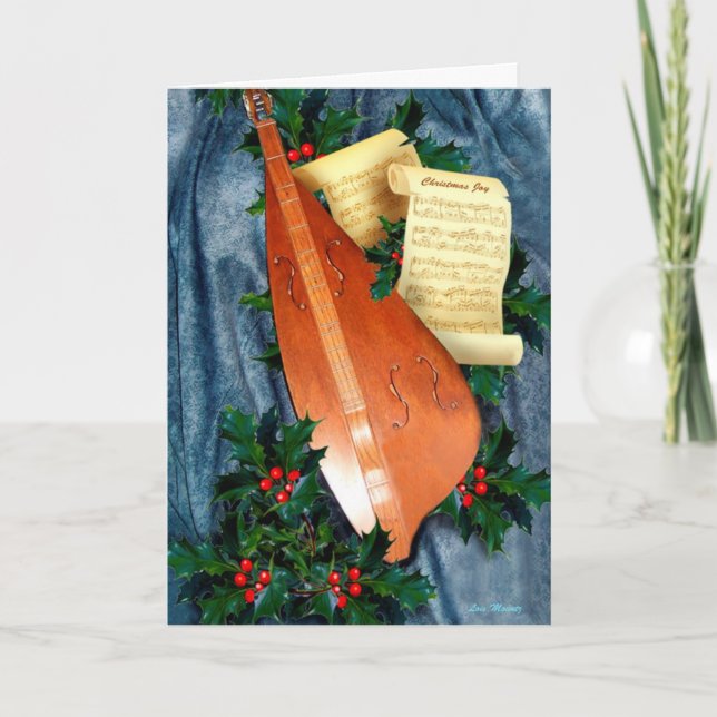 Music of Christmas card (Front)