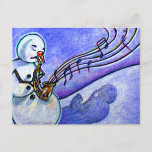 Music of Christmas Holiday Postcard