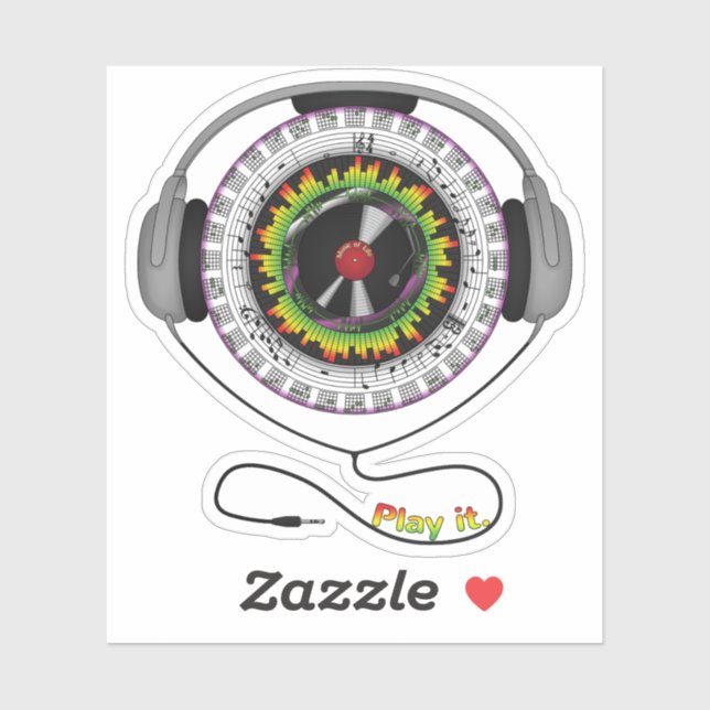 Music of Life Contour Sticker (Sheet)