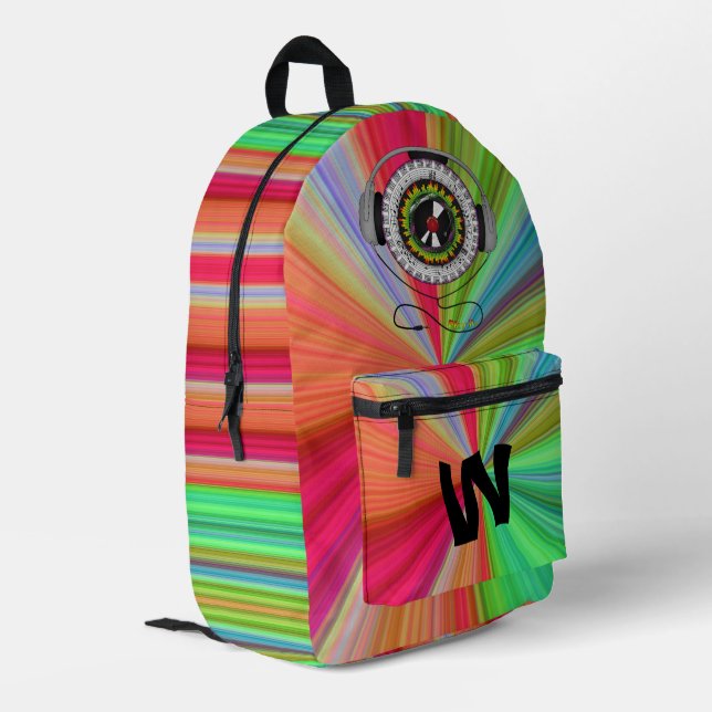 Music of Life Printed Backpack (Back Corner Left)