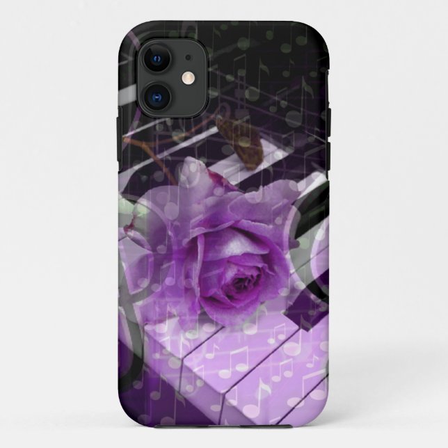 Music Of Love,Purle_ Case-Mate iPhone Case (Back)