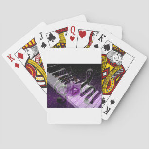 Music Of Love,Purle_ Playing Cards