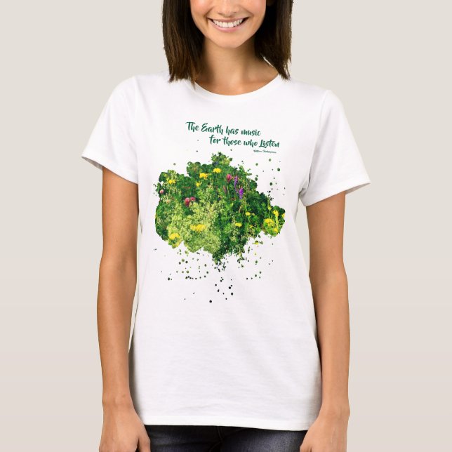 Music Of Nature Inspirational Quote  T-Shirt (Front)