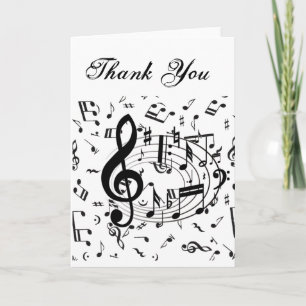 Music of the heart_ thank you card