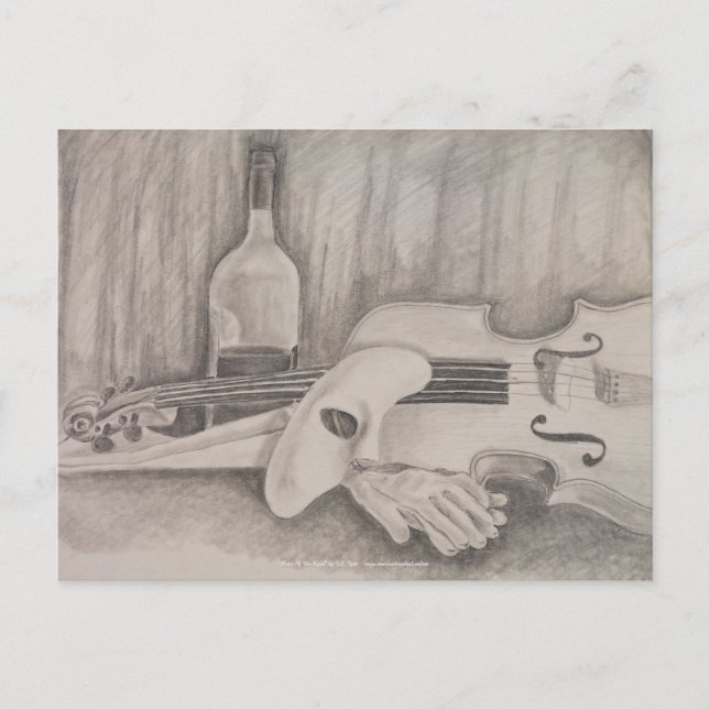 "Music Of The Night" by T.S. Tyre Postcard (Front)