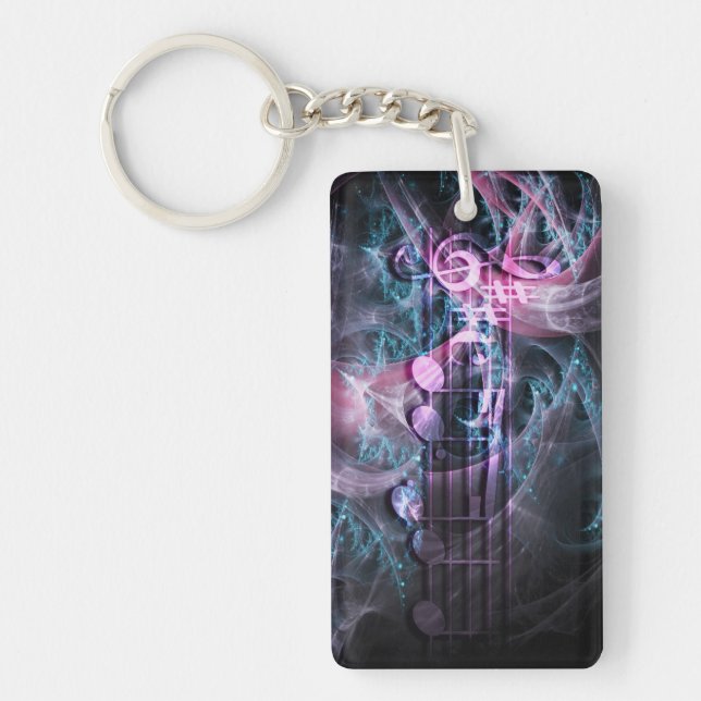Music of Time Acrylic Keychain (Front)