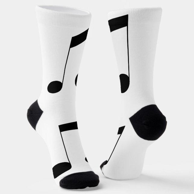 Music One Black Beam Note, Socks (Angled)