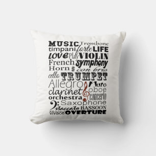 Music Orchestra Cushion
