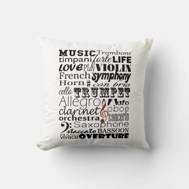 Music Orchestra Cushion (Front)