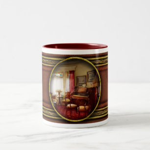 Music - Organ - In the parlour Two-Tone Coffee Mug