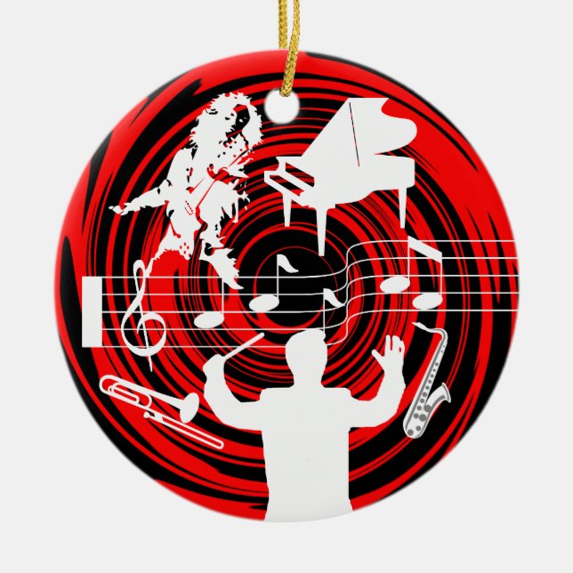 Music Ornament Add Photo (Front)