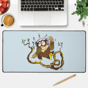 Music Owl Desk Mat