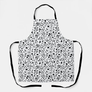Music pattern apron