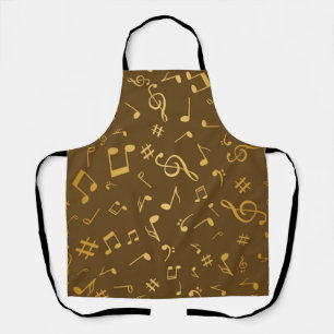 Music pattern apron