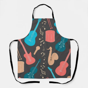 Music pattern apron