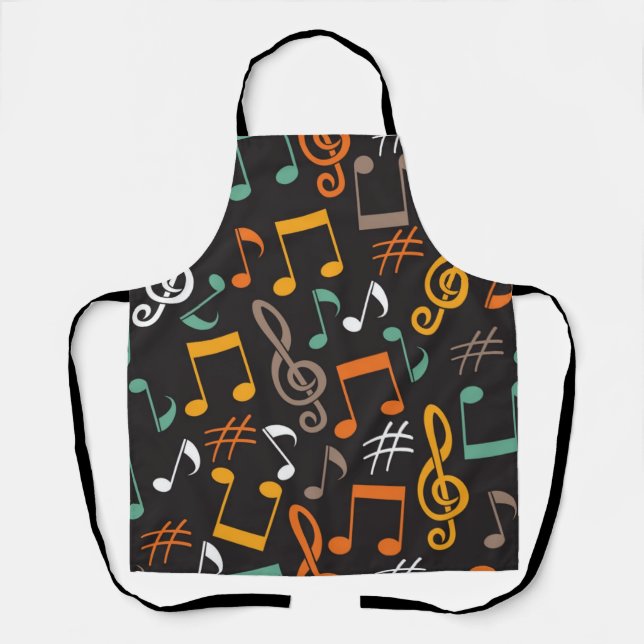 Music pattern apron (Front)