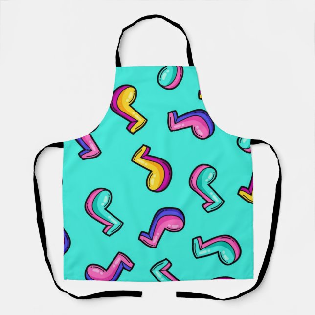 Music pattern apron (Front)