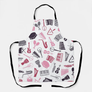 Music pattern apron