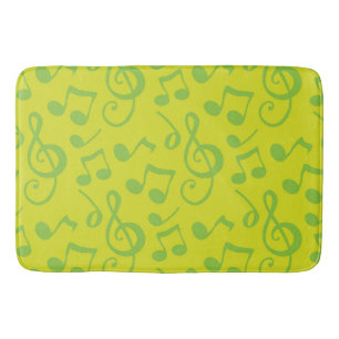 Music pattern bath mat