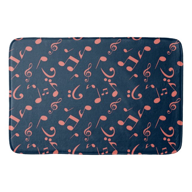 Music pattern bath mat (Front)