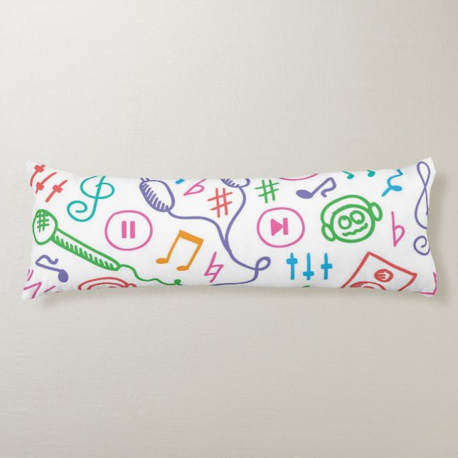 Music pattern body cushion (Front)
