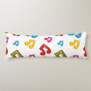 Music pattern body cushion