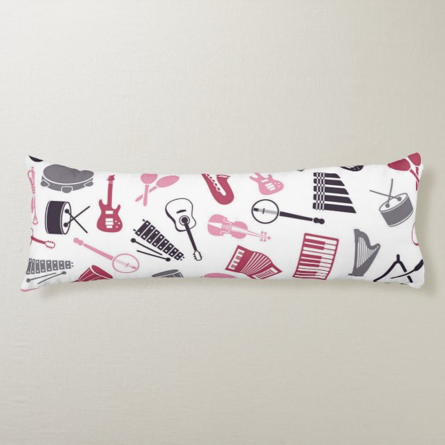 Music pattern body cushion (Front)
