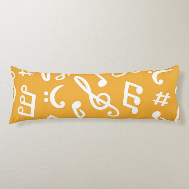 Music pattern body cushion (Front)