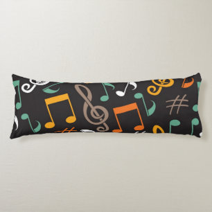 Music pattern body cushion