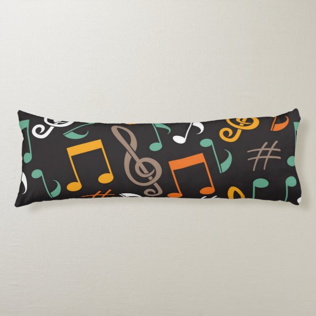 Music pattern body cushion (Front)
