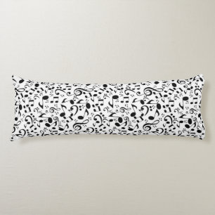 Music pattern body cushion