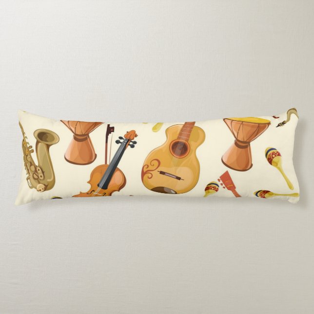 Music pattern body cushion (Front)