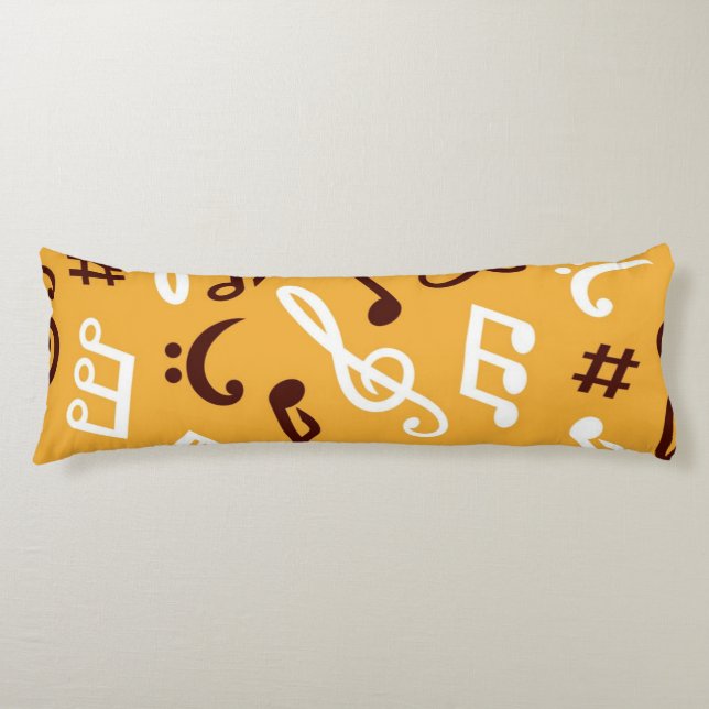 Music pattern body cushion (Front)