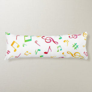Music pattern body cushion