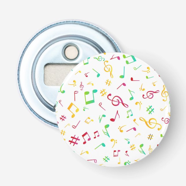 Music pattern bottle opener (Front)