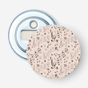 Music pattern bottle opener