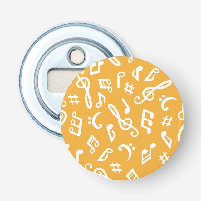 Music pattern bottle opener (Front)