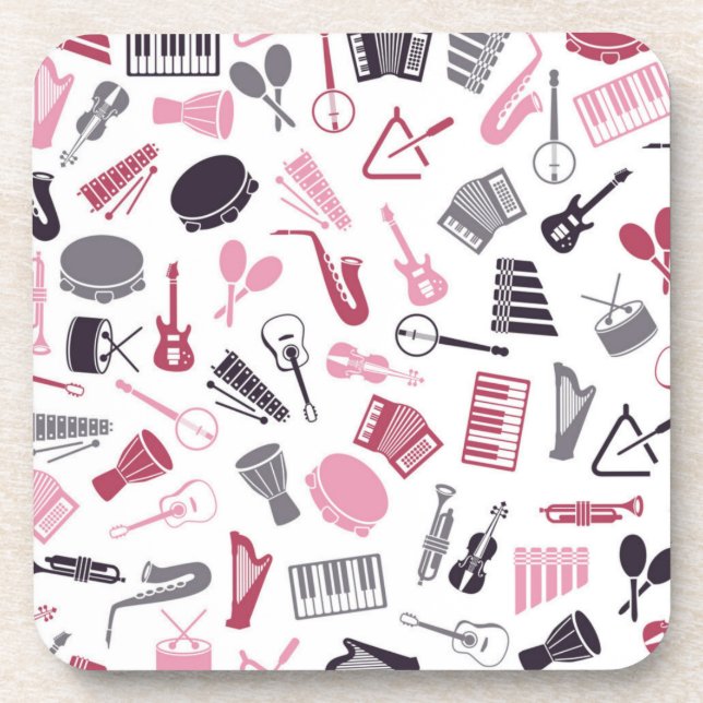Music pattern coaster (Front)